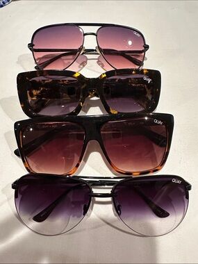 Quay Australia Women's Sunglasses - Tortoise & Purple Gradient Lenses